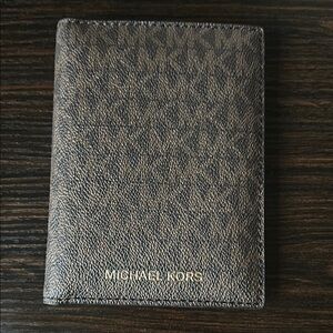 COPY - Michael Kors Brown Leather Passport Holder